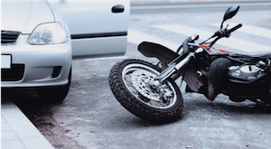 Car and Motorcycle Accident