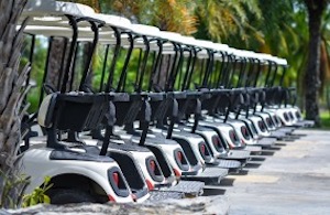Accident involving a golf cart
