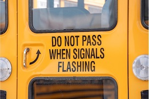 Back of School Bus